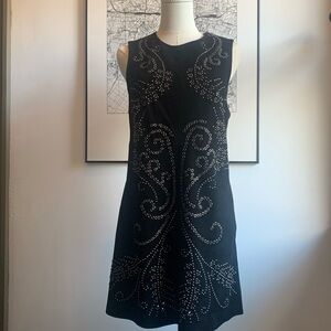 Free People real suede embellished mini dress.